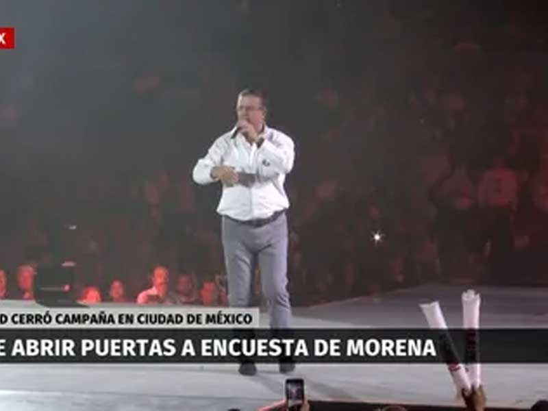 Ebrard cierra gira en la Arena Ciudad de México: 